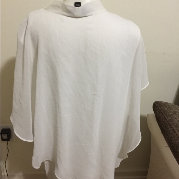 AGB® Plus Size Popover Tie Neck Top
Color: Cream - Picture 7 of 7